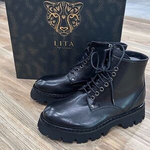 Lita Hearted Combat Boot